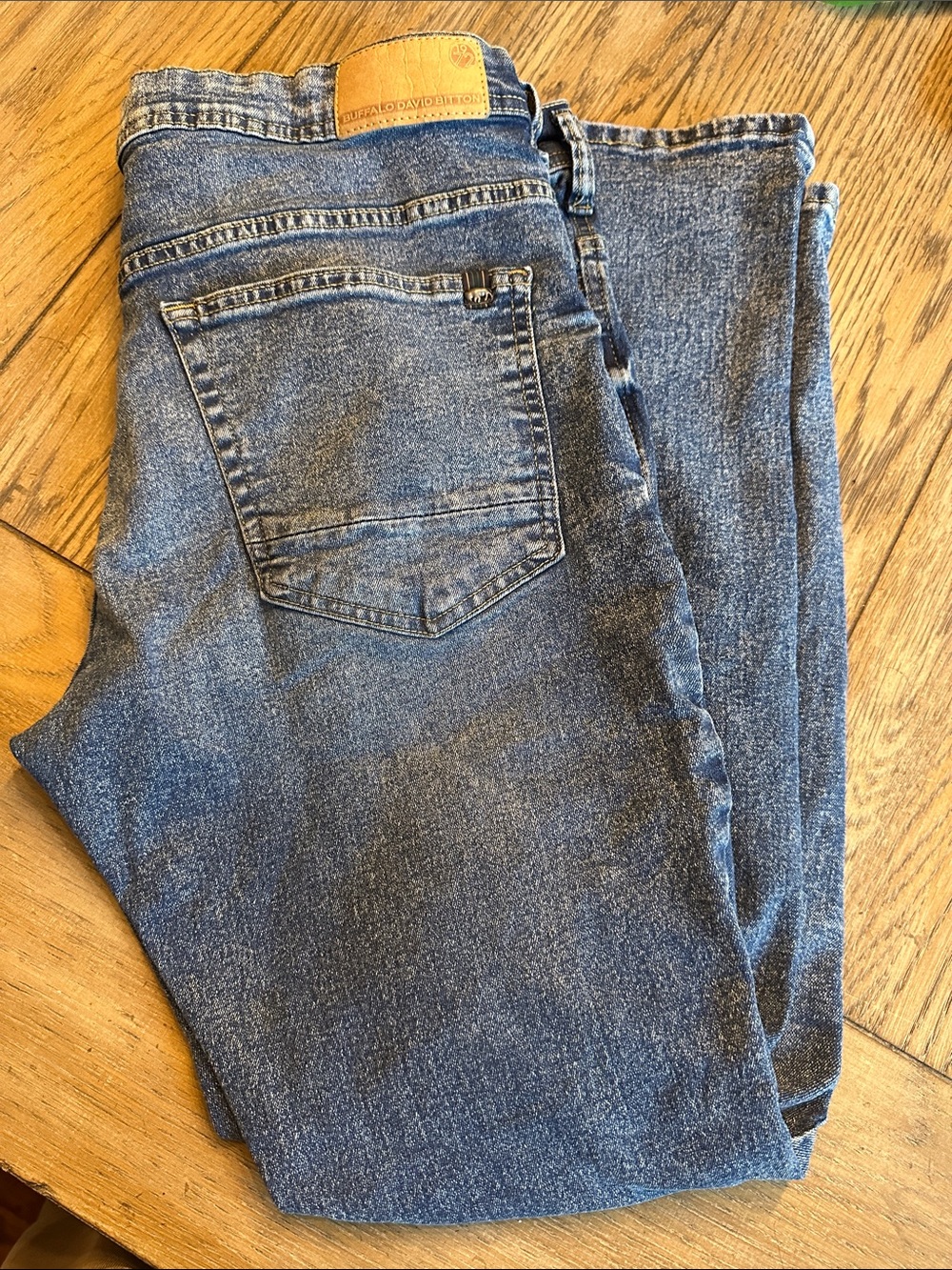 Buffalo David Bitton Max-x Skinny Stretch Jeans Acid Wash 34x32